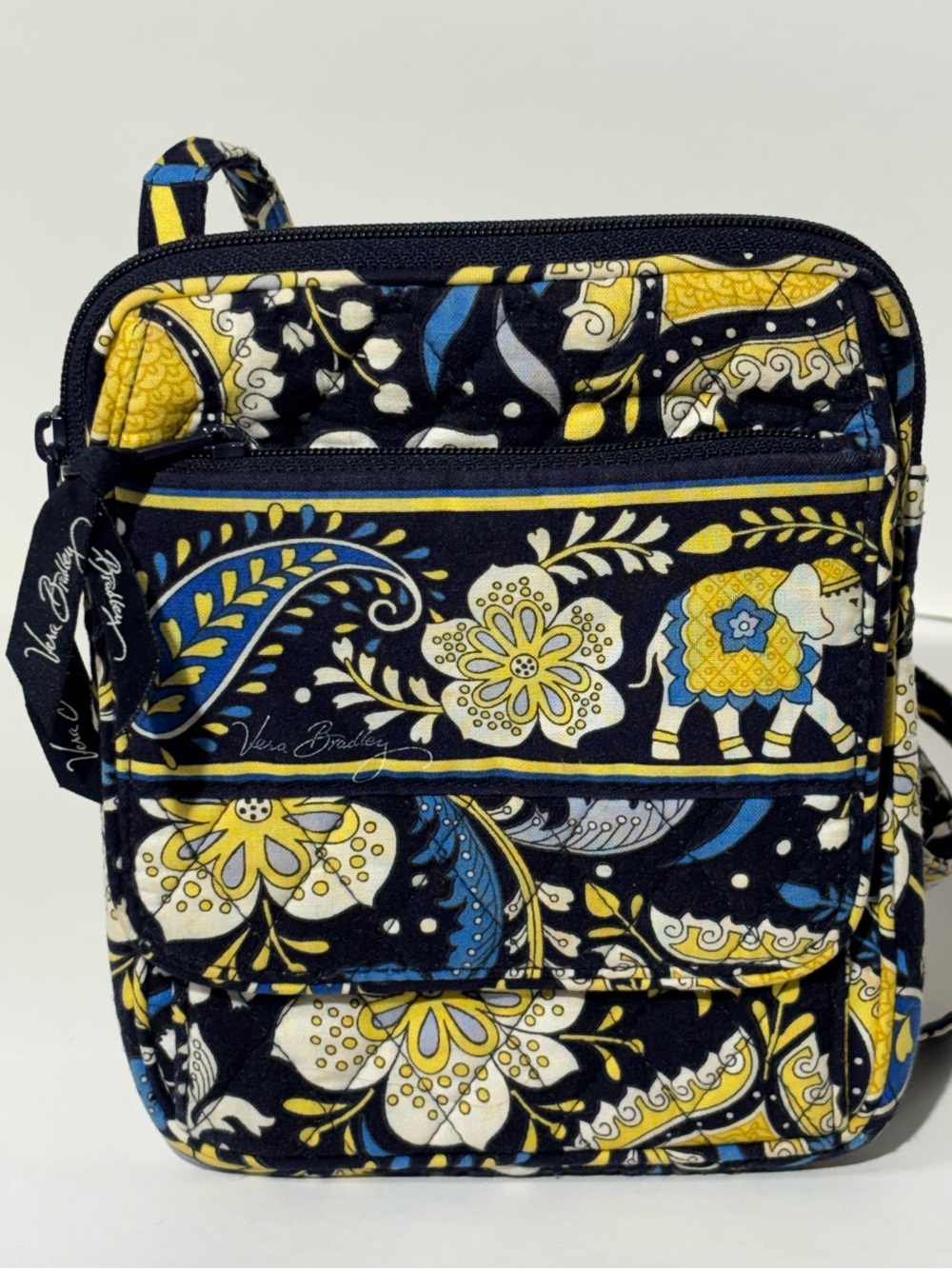 *Retired* Vera Bradley Little Hipster crossbody bag “Ellie Blue”